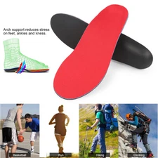 Male women Gel Insole Orthotic Arch Support Shoe Pad Sport Cushion Insert Red