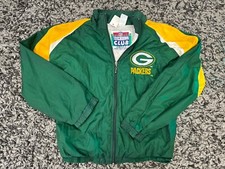 Vintage Youth L 14/16 Green Bay Packers NFL Zip Up Jacket Touchdown Club NFL