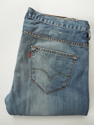 Levi's 504 Regular Straight Leg Herren Jeans W38 L34 Mid Blue Denim LEVD46