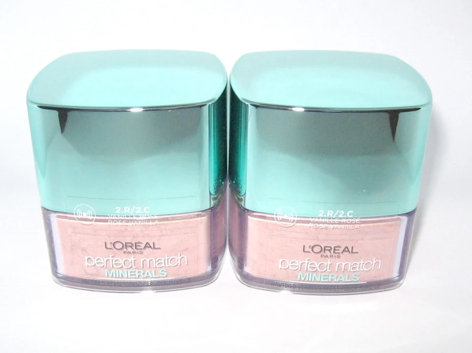 L'ORÉAL 2 x L'OREAL loreal perfect match MINERALS 2.R/2.C - VANILLE ROSE / ROSE VANILLA