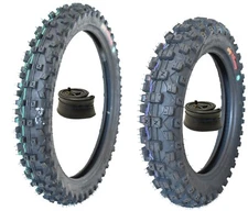 WIG Racing 90/100-16 and 70/100-19 Tire with Inner Tubes