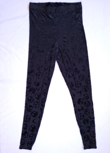 BlackMilk Burned Velvet Leggings Nightmare Before Christmas Jack Skellington M