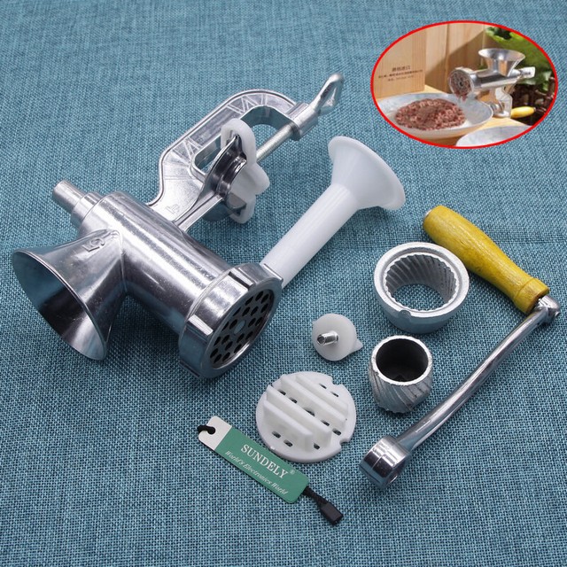 Heavy Duty Grinder Manual Handoperated Kitchen Beef Sausage Maker Meat