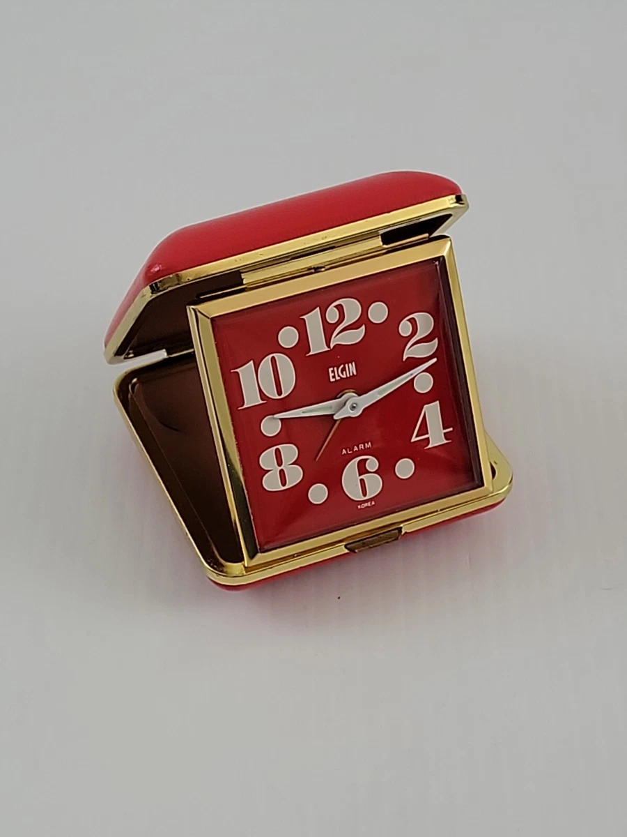 Vintage elgin travel alarm clock sale
