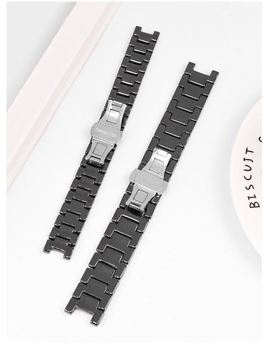 Concave Ceramic Watch Strap For Gu-cci Omega GC Guess Dior Pasha Notch Wristband - Picture 9 of 26