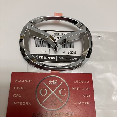 New Genuine OEM Mazda RX-7 Spirt R Front Emblem Bumper Badge Logo