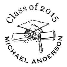 Custom Graduation Embosser -Personalize with Name and Year - Hand-Held Embosser
