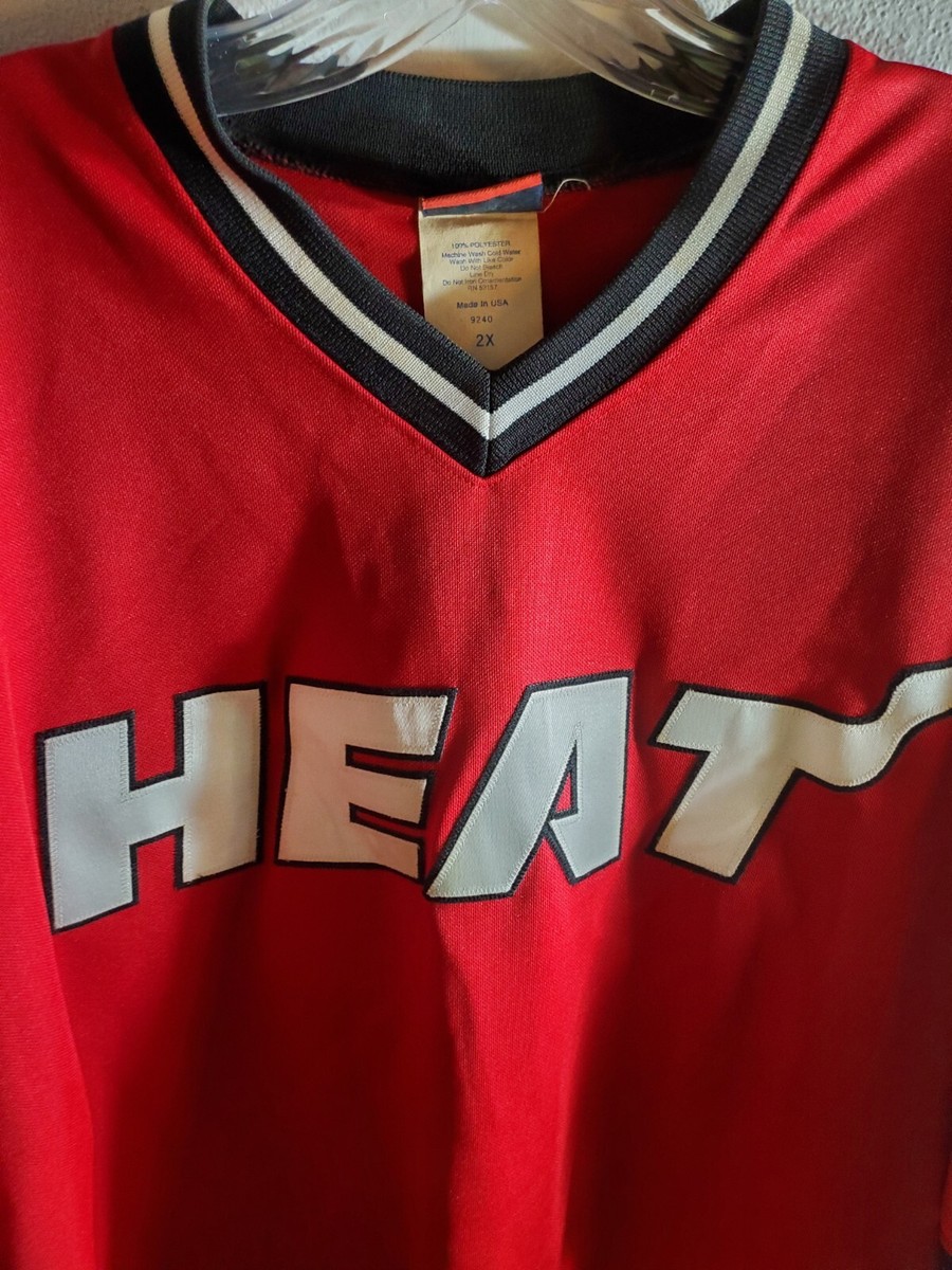 Majestic NBA Miami Heat Mens Size 2XL O'NEAL #32 Warmup Shirt