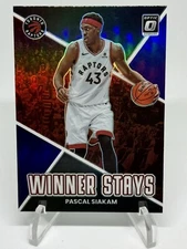 Pascal Siakam 2022-23 Optic Winner Stays #3 Insert Purple Prizm Parallel Raptors