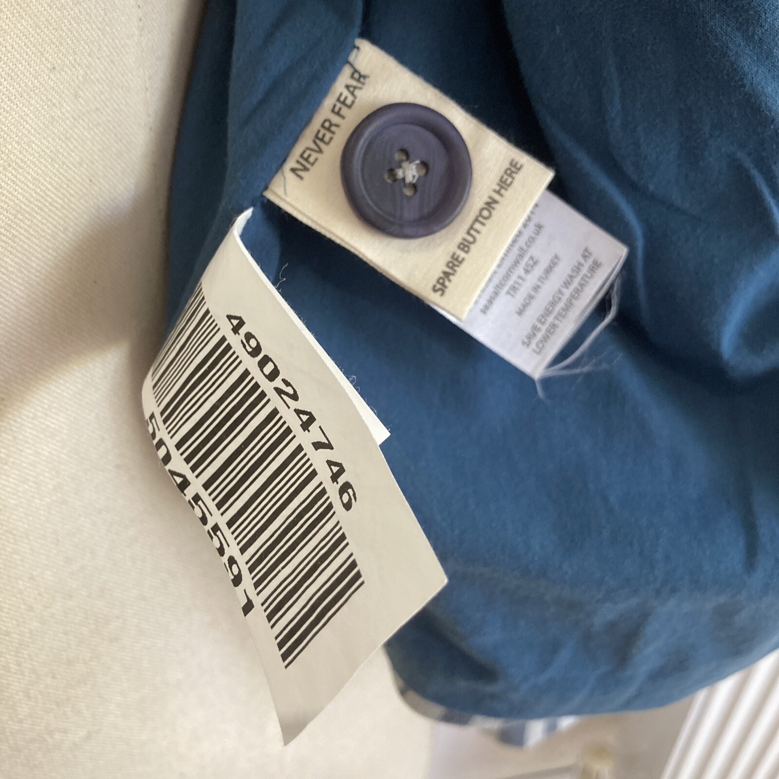 Seasalt Indigo Stripe "Earthenware" Jacket, Size 10 UK, BNWT 7