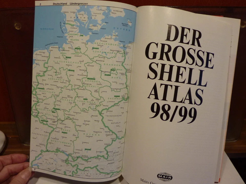 Der große Shell Atlas 1998/99 Marco Polo Autoatlas Youngtimer Oldtimer top - Bild 3 von 4