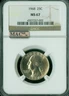 1968 QUARTER NGC MS67 PQ 2ND FINEST MAC SPOTLESS *