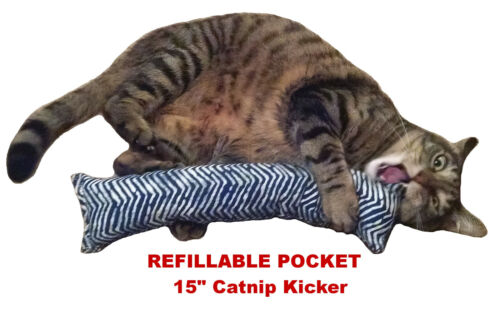 (Refillable) 15" Catnip Cat Kicker Toy (Kicker filled with 1 oz Canadian Catnip) - Picture 18 of 30