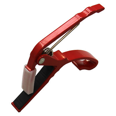 Brand NEW Perfect Folk Acoustic Guitar Trigger Change Capo RED ~ US SHIPPER