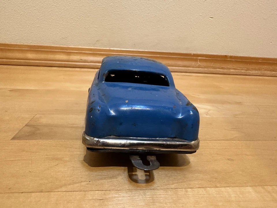 Sedán vintage de acero prensado Blue Structo #20 años 50 Foto 4 de 4