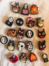 20 pc Studio Ghibli / Miyazaki Shoe Charms for Rubber Clogs - Totoro, Catbus