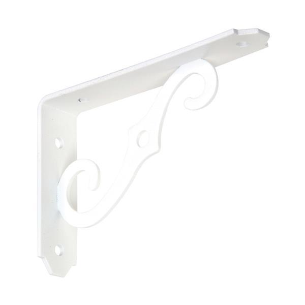 30 Pk Steel Antique White 3.5" L X 5" Deep Ornamental Book Shelf