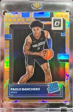 2022-23 Optic Paolo Banchero Rated Rookie Basketball Emoji Prizm Card #221 Magic