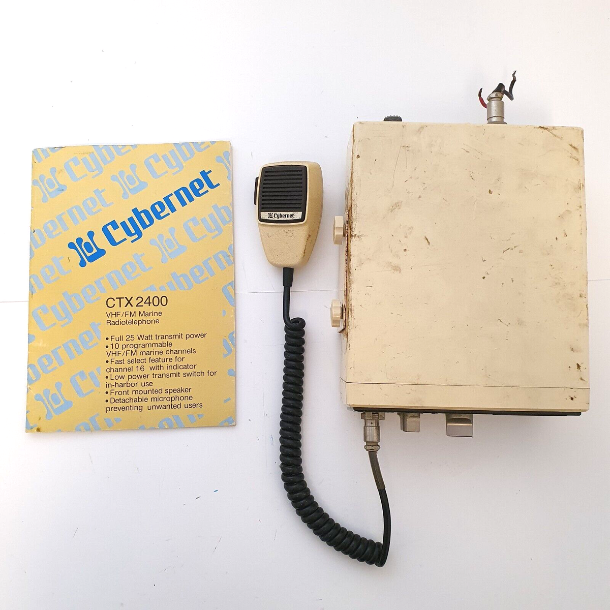 cygne ダックジレ　marine CYBERNET CTX 2400 MARINE VHF RADIOTELEPHONE WITH SPEAKER AND