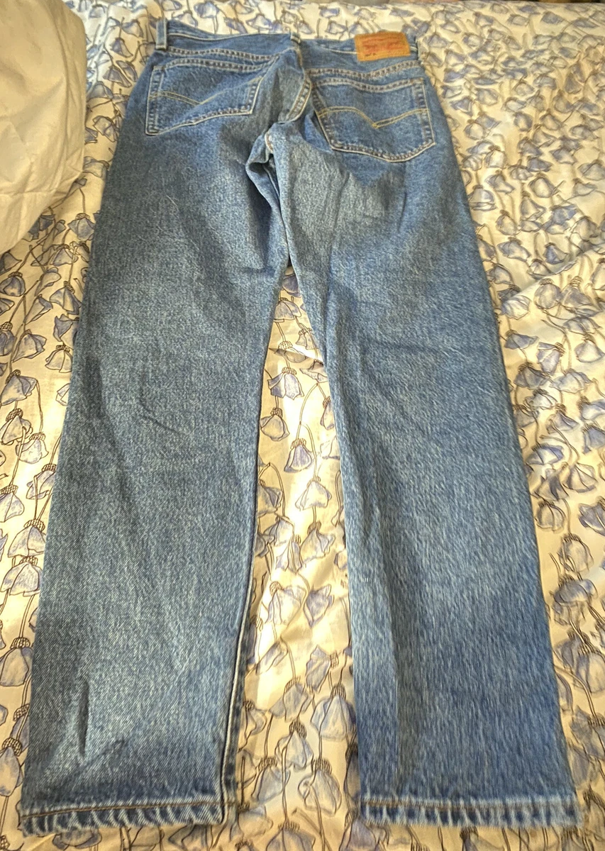 Levis 501 White Oak Cone Denim Selvedge Jeans Size 25x28 Button Fly Men's Womens