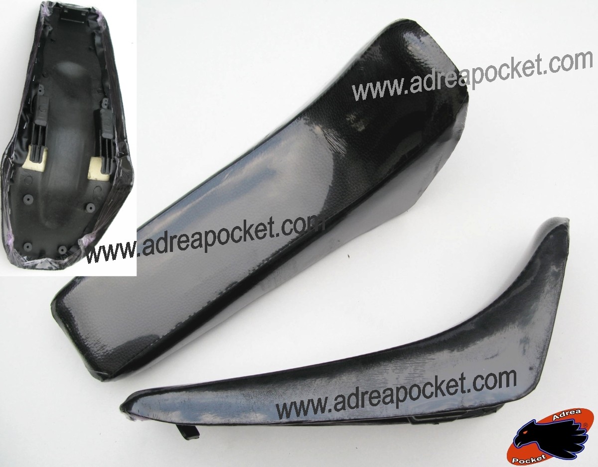 Selle Dirt Bike AGB27 noire en plastique renforcé pour Pit Bike