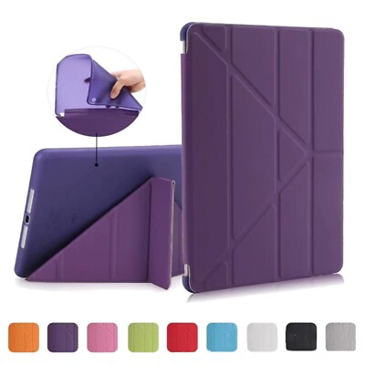 Slim Soft Leather Case Stand Flip Cover For iPad 9th 8th 7th 6th 5th Generation