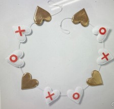 Spritz Valentine  s Day Garland 72  Banner Wedding Love felt Hearts