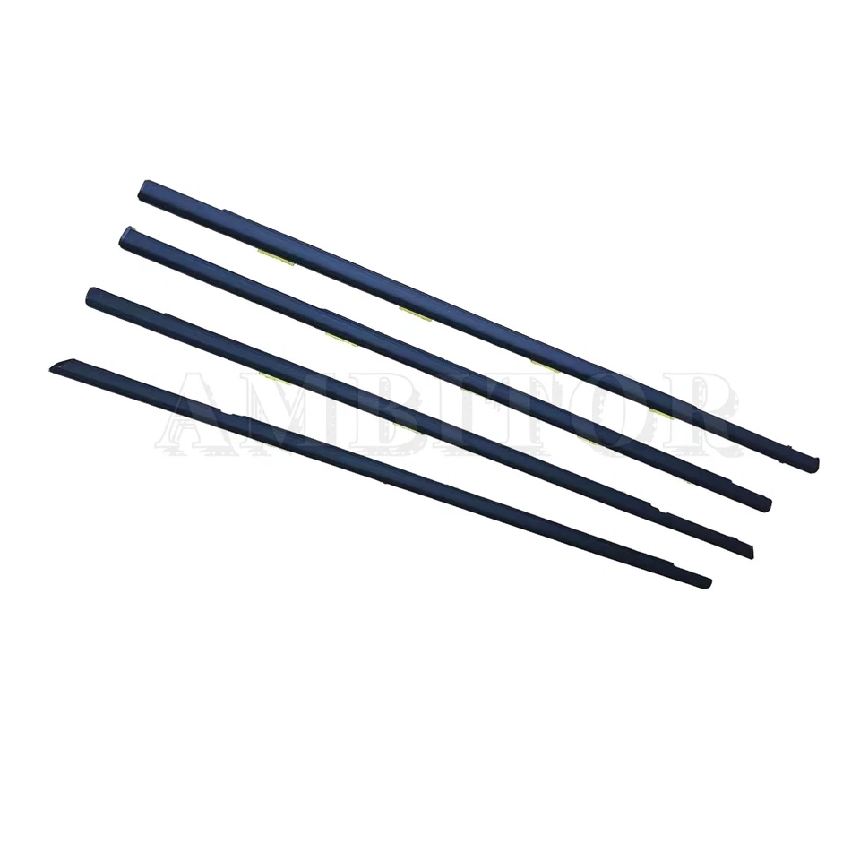 4x FOR HONDA CIVIC CHROME TRIM WINDOW GLASS SEALS FRONT DOOR BELT WEATHER STRIP — 第 2/4 张图片