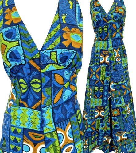 deweese design dress Vintage 1970s Deweese De Weese Dress Sundress Hawaiian Luau | Etsy
