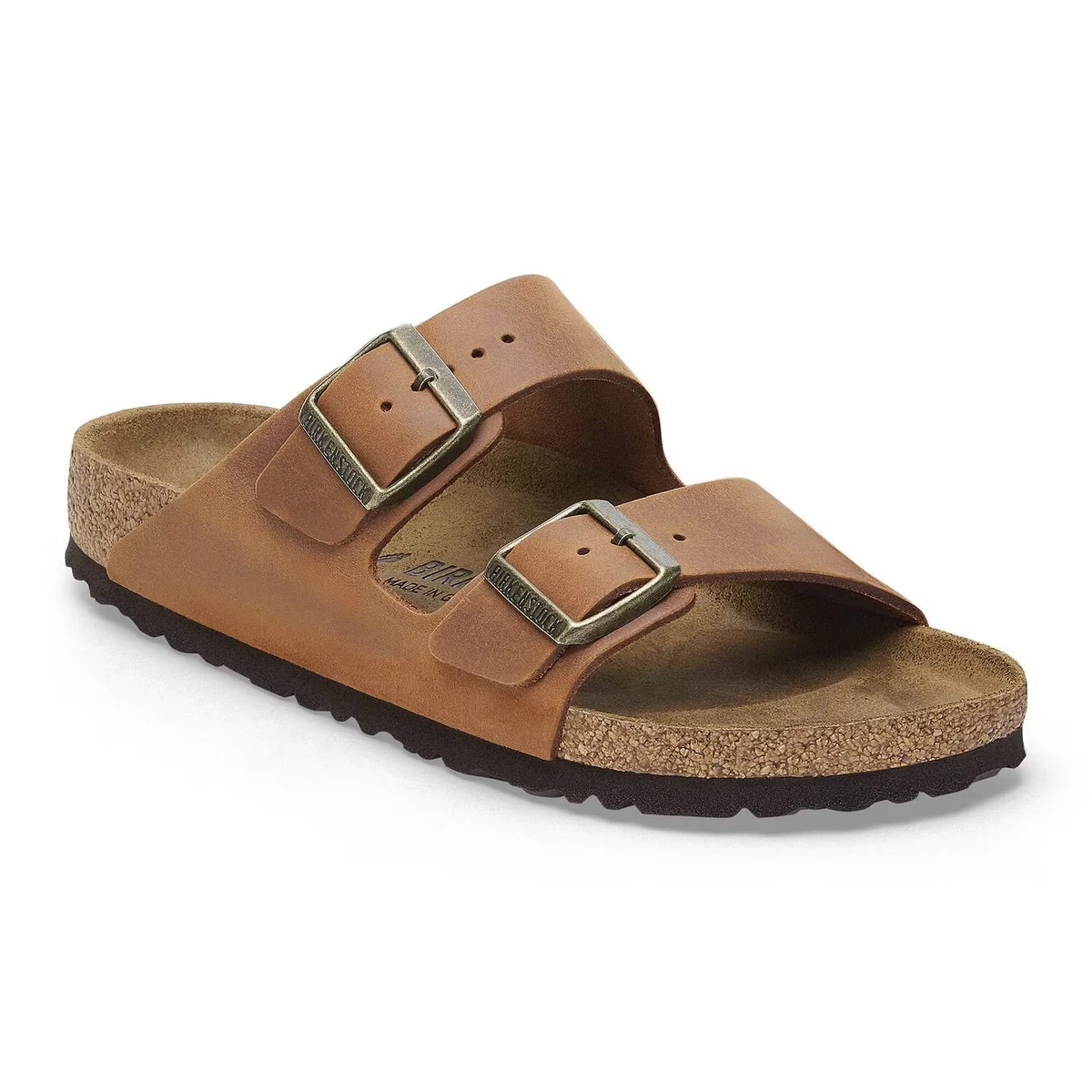 Brown Leather Upper Slide Sandals for Men for sale | eBay display picture 3