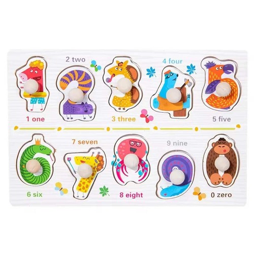 Montessori Wooden Puzzle 3D Alphabet Letters Number Matching Game Baby Kids Toys - Bild 12 von 24