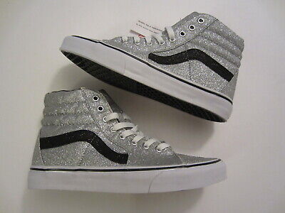 vans sk8 hi glitter skate shoe