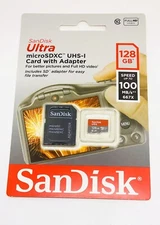 SanDisk Ultra 128GB Class 10 MicroSDXC Memory Card Switch Camera Ships Fast