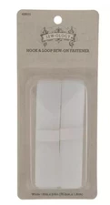 Sew-Ology Hook & Loop Sew-On Fastener - WHITE Set of 2