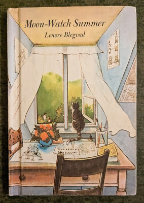 Moon-Watch Summer by Lenore Blegvad - hardcover kids book - 1972