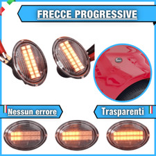 COPPIA FRECCE LATERALI DINAMICHE LANCIA YPSILON 843 Y TRASPARENTI 36 LED NEW PRO
