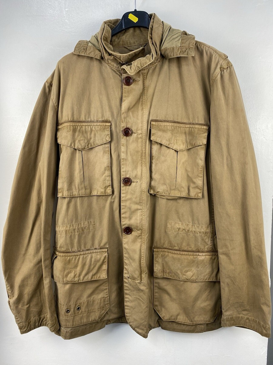 Barbour Gold Standard Supa-Commander Jacket Mens Light Brown Size