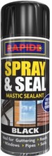 SPRAY AND SEAL BLACK MASTIC SEALANT FOR LEAKING PIPES GUTTERING WINDOWS 300M