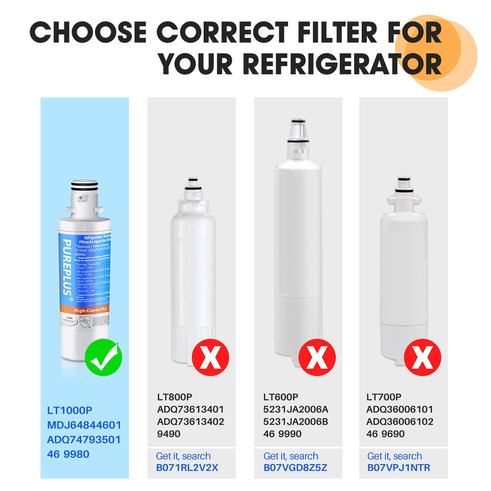 ICEPURE RWF4700AC Ricambio Per LG LT1000P MDJ64844601 ADQ74793501 (r8A - Foto 8