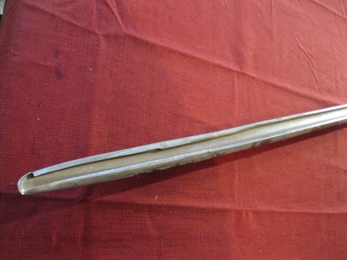 NOS 1953 Buick Super 2 door left rear upper quarter moulding , in red coating - Picture 3 of 4