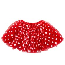 Red and White Polka Dot Baby and Toddler Tutu 12 inches long Fits 1 to 8 years