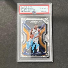 2020-21 Panini Prizm #267 Udoka Azubuike AUTO 10 Signed Card PSA/DNA Encapsulate