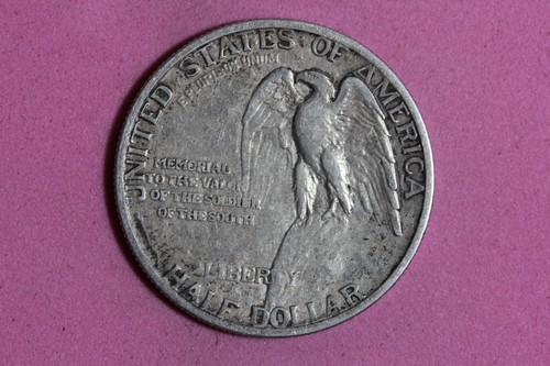 1925 Stone Mountain Commemorative Half Dollar Estate Coin #K49621 - Picture 2 of 2