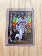 2025 Topps Chrome Gilded Cal Raleigh Refractor /99 Seattle Mariners