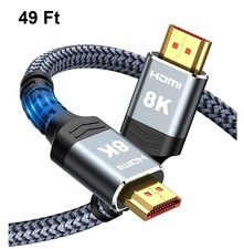 Highwings 8K Fiber Optic Long HDMI Cable 49FT, 48Gbps HDMI 2.1 Ultra High Speed