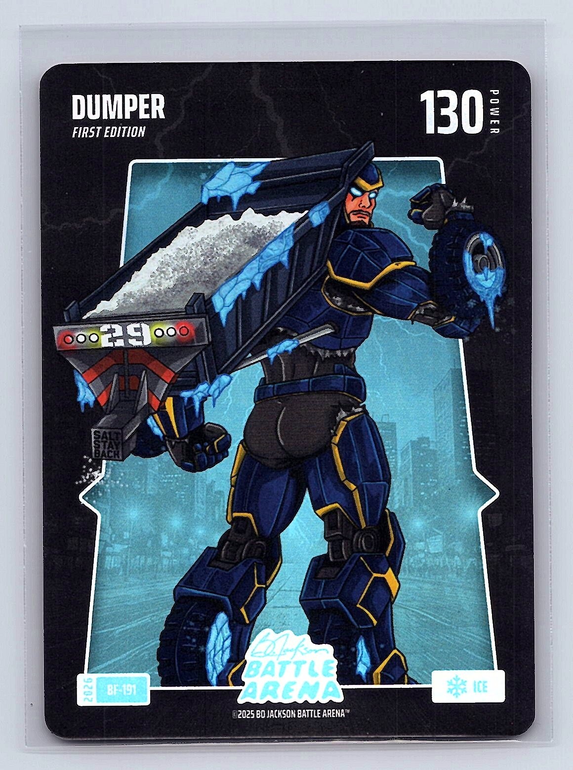 DUMPER (Cal Raleigh) Bo Jackson Battle Arena #BF-191 Battlefoil Ice