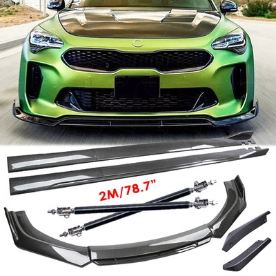 For Kia Stinger gt Carbon Fiber Side Skirt Rear & Front Bumper Lip Splitter