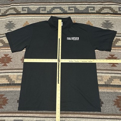 ff7リメイク　ポロシャツ　海外限定 Final Fantasy VII 7 Remake Polo Shirt Size XL Black Video Game