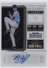 2018 Contenders Draft Picks Playoff Ticket 10/15 Brent Honeywell #32 Auto 0i5i
