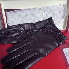 Women  s Soft Fine Leather Gloves Size 7.5 New With Wool Lining